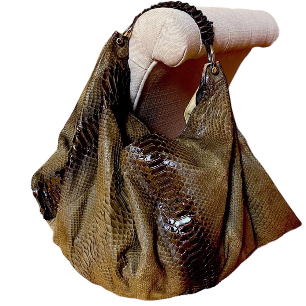 Nada Sawaya Python Gigli Bag